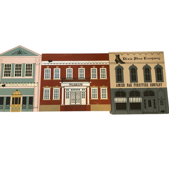 The Cat’s Meow 1987 Series V Lot of 10 Buildings – Signed Faline - Picture 5 of 7